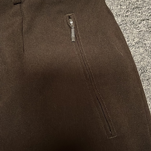 Haggar Petite Brown Dress Pants - Picture 2 of 8